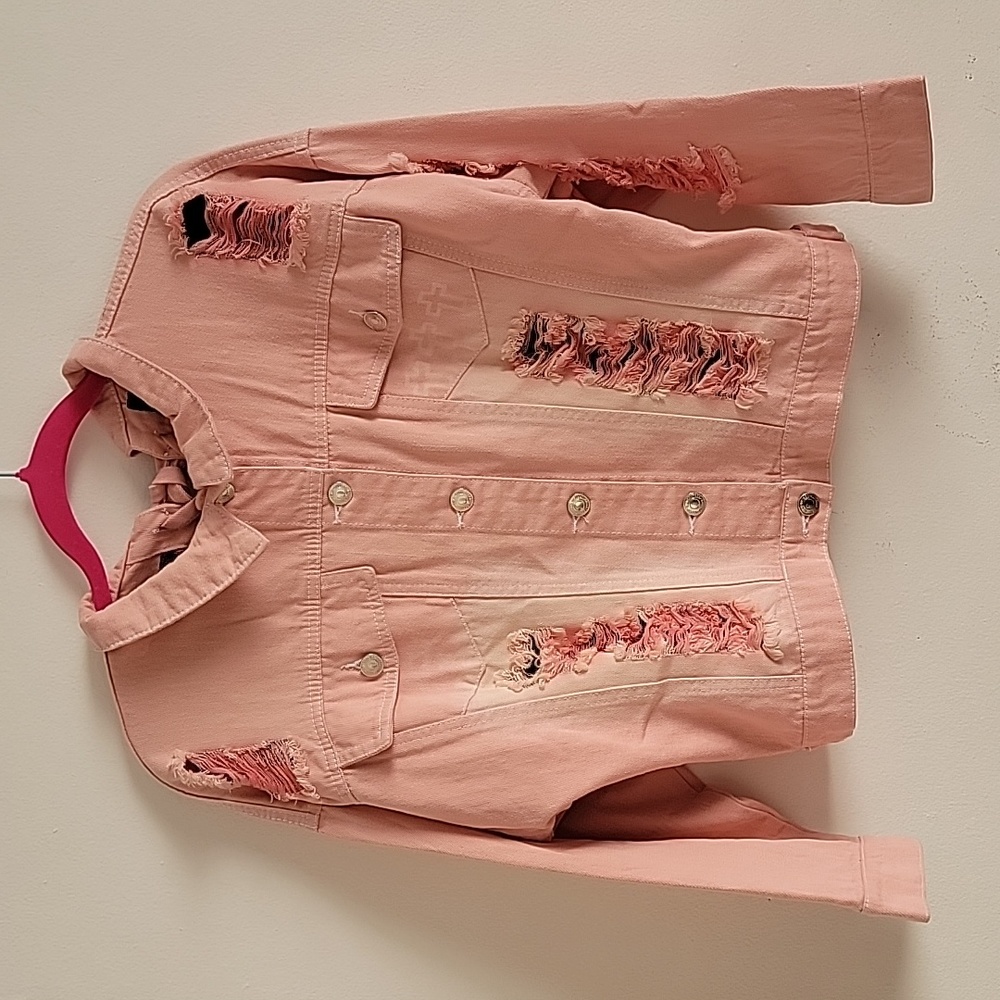 Ank Rouge pink denim Jacket